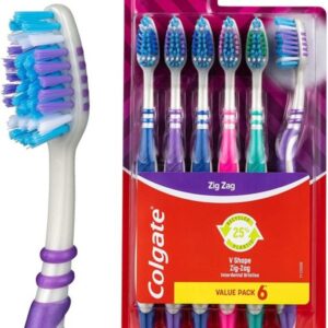 COLGATE 360 MANUAL TOOTHBRUSH WITH TONGUE AND CHEEK CLEANER, MEDIUM