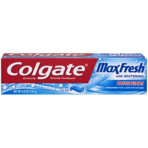 COLGATE MAX FRESH TOOTHPASTE WITH MINI BREATH STRIPS