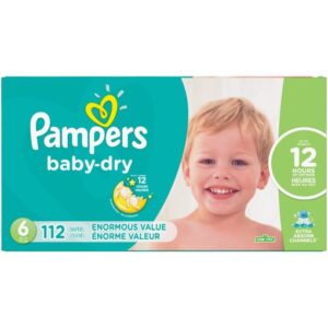 PAMPERS BABY DRY DIAPERS SIZE 6