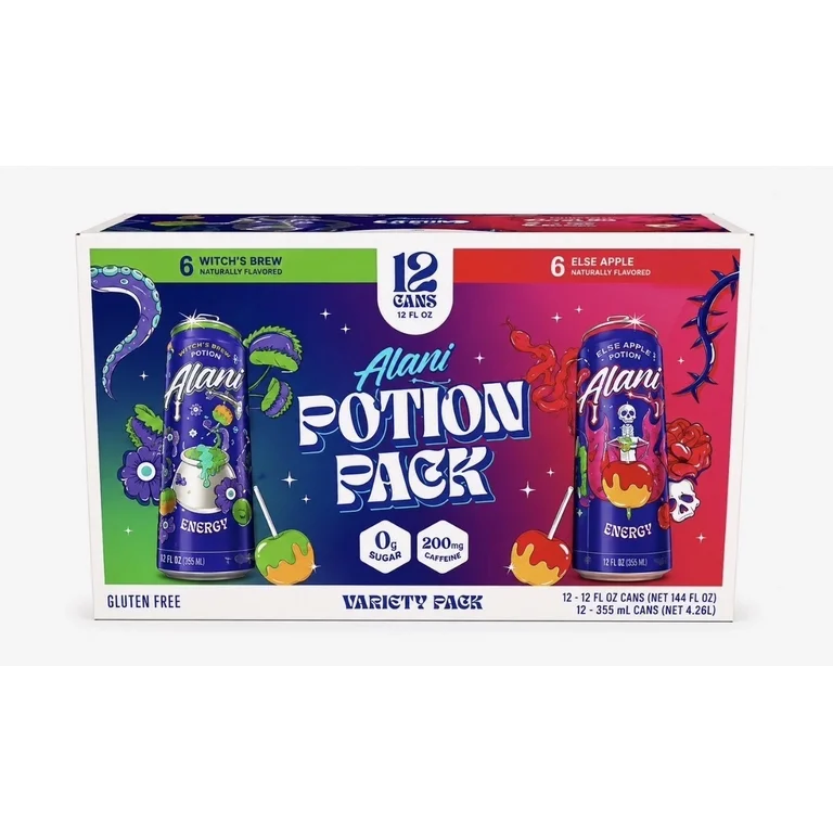 Alani Nu Potion Pack Variety Pack Energy Drink 12 Cans 12 fl oz